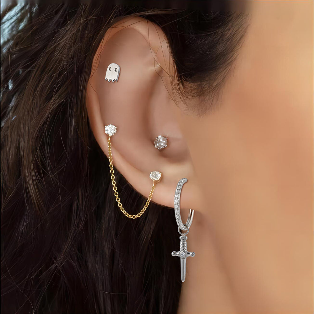 Piercing Titanio Fantasma mujer helix