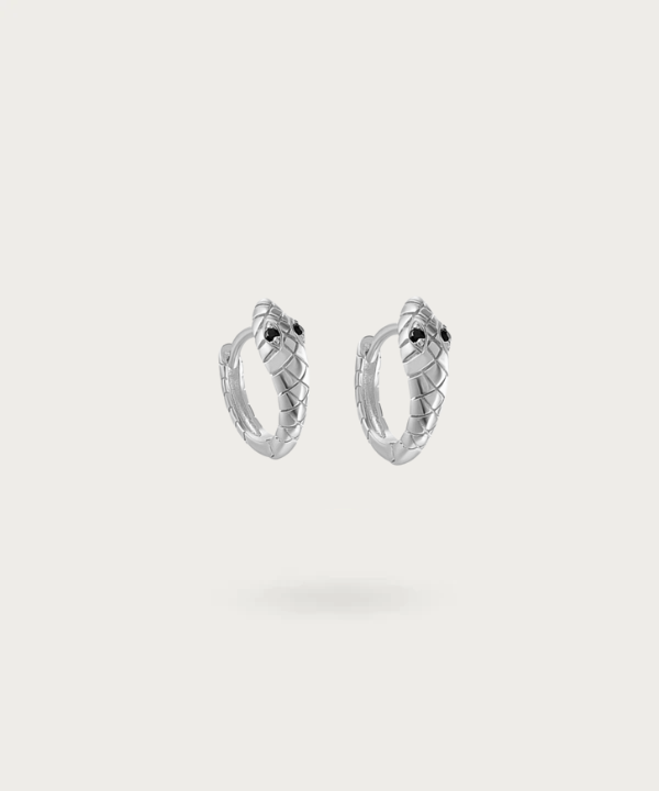 pendientes de serpiente de plata 925