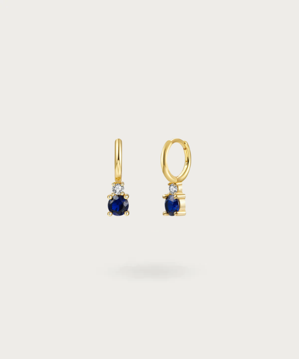 Pendientes de Plata con circonitas brillantes colgantes