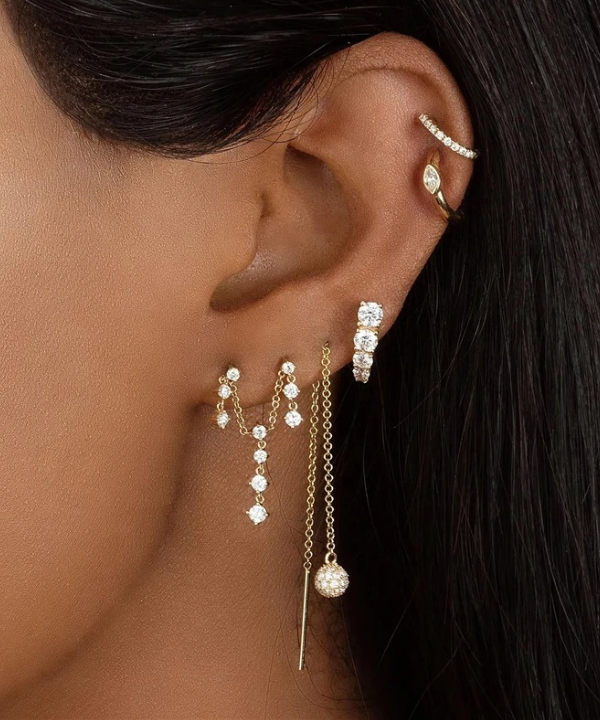 Oihana, un doble piercing para un look glamuroso diario