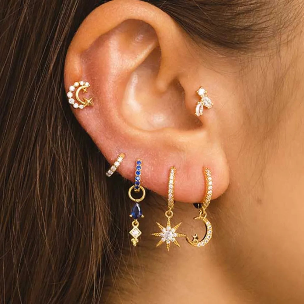 Elegancia y sofisticación con el piercing Hélix Carmen