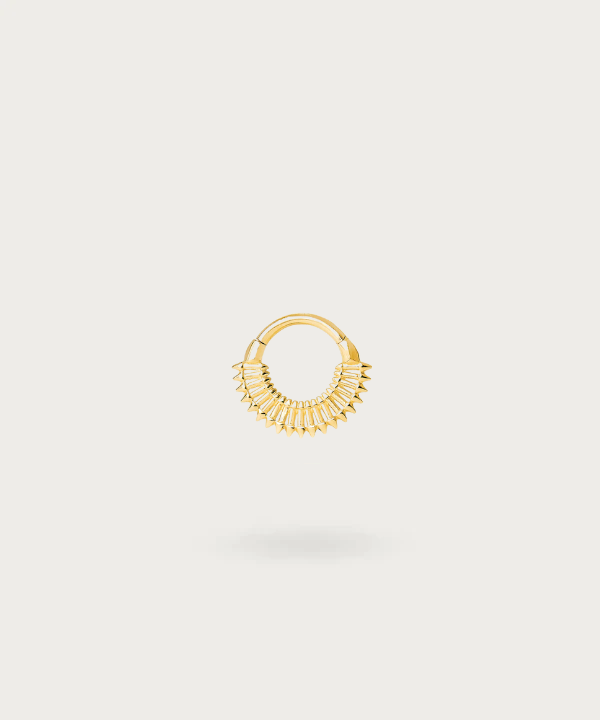 piercing daith aro chapado en oro