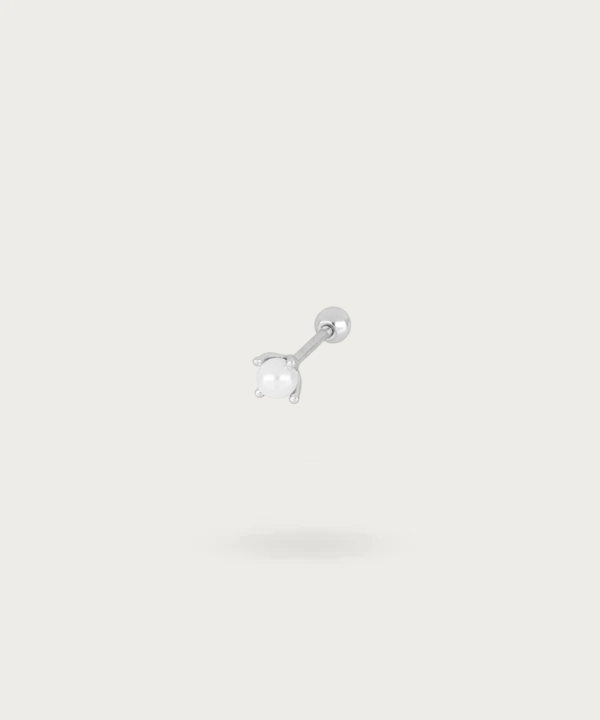 piercing perla flat plata