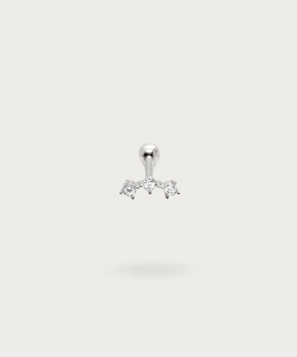 piercing tragus de plata