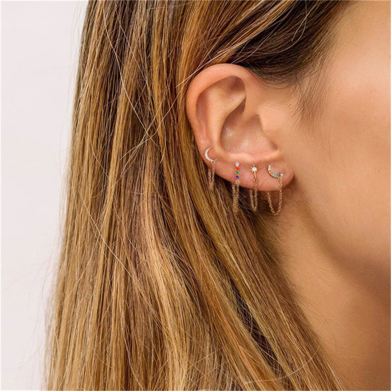 Piercing Oreja Cadena mujer