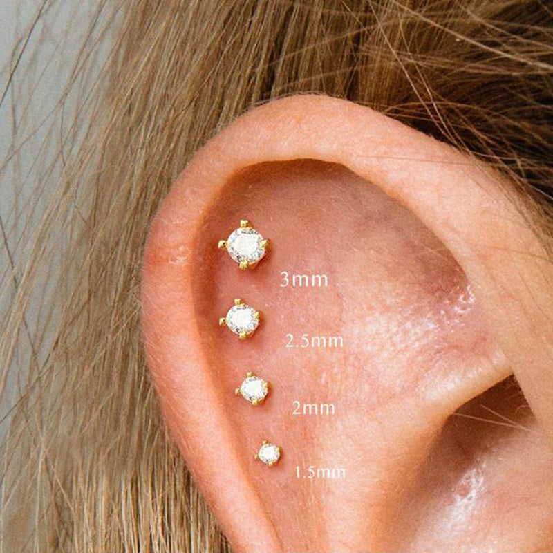 Piercing De Plata Oreja plata mujer