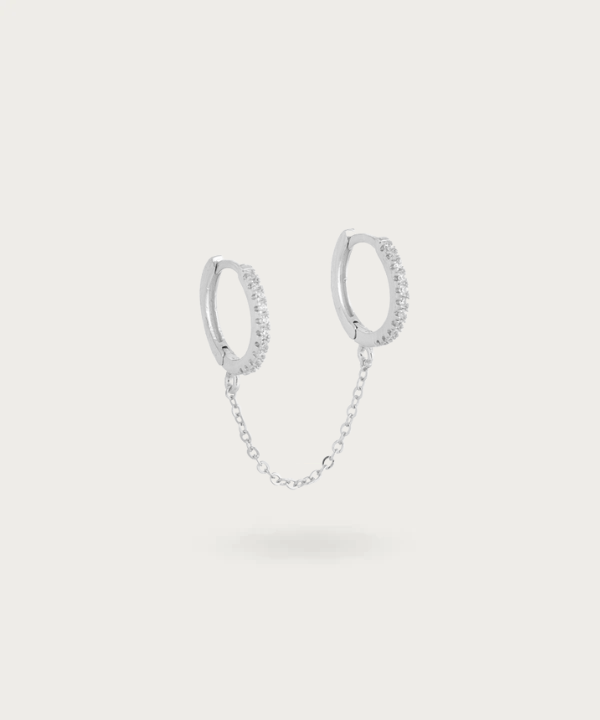 Piercing Oreja Cadena de plata 925