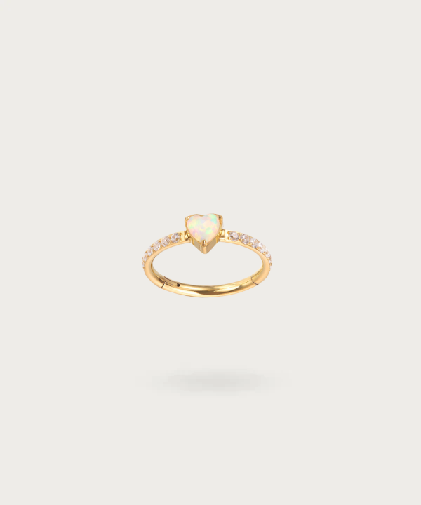 piercing de corazon clicker en titanio
