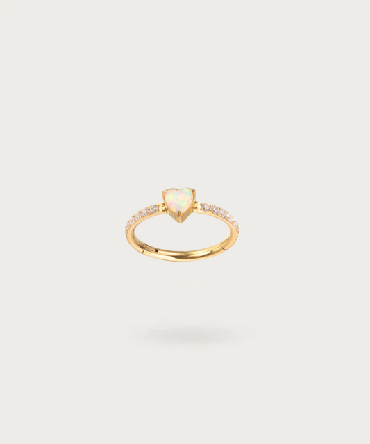 piercing de corazon clicker en titanio