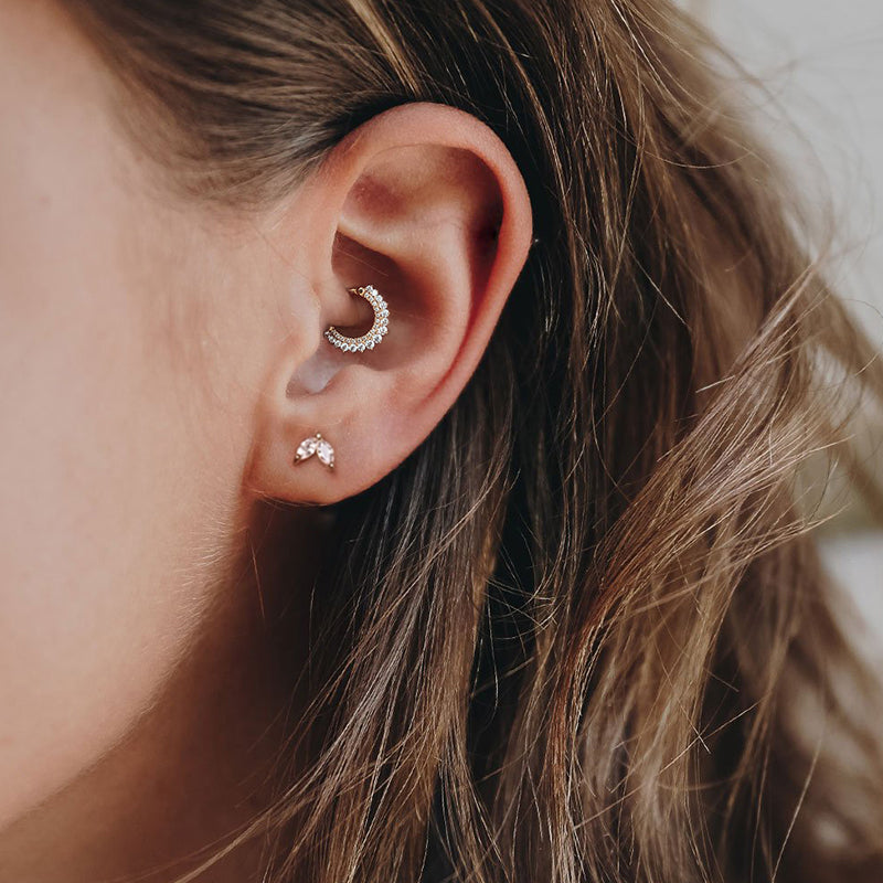 piercing aro oreja mujeres