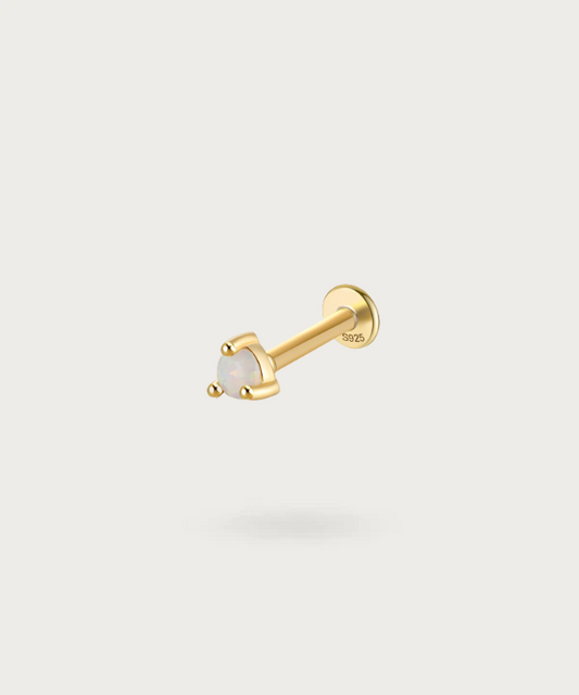 Bianca | Piercing Flat Con Opalo