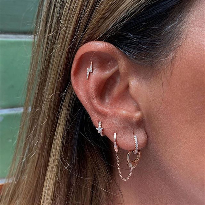 piercing para el helix mujer