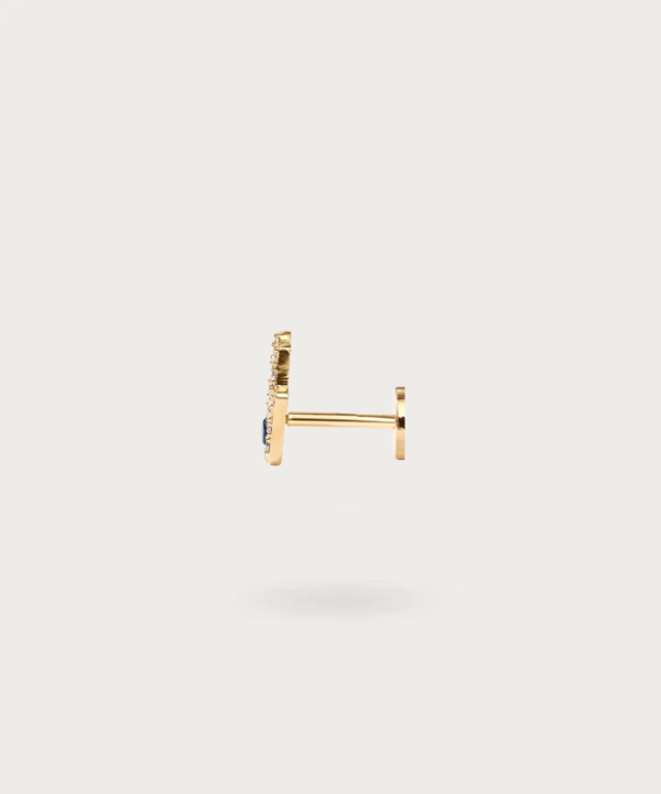 piercing oreja chapado en oro