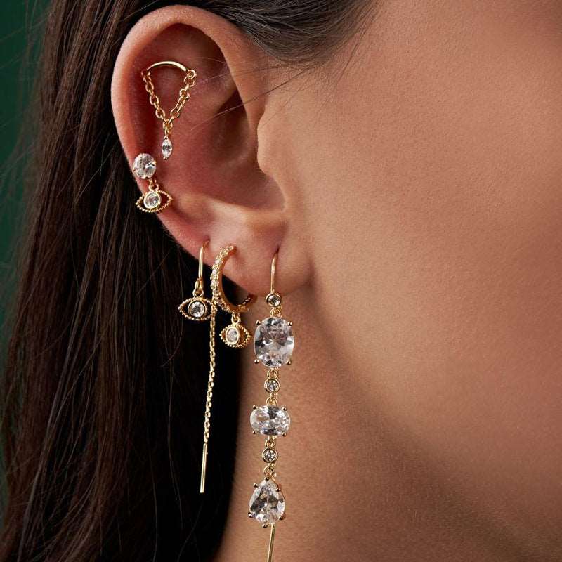 Piercing Pendiente Flat mujer