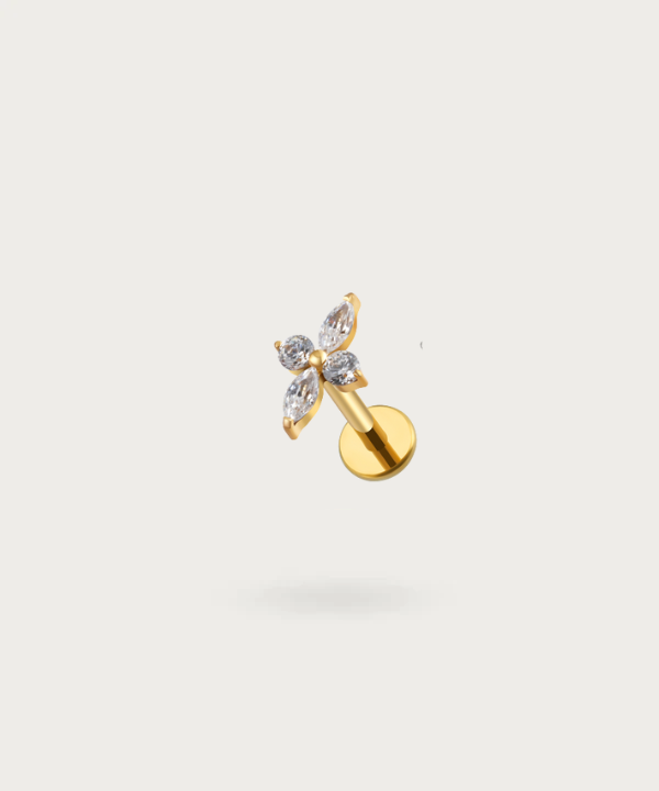 piercing titanio de oro helix