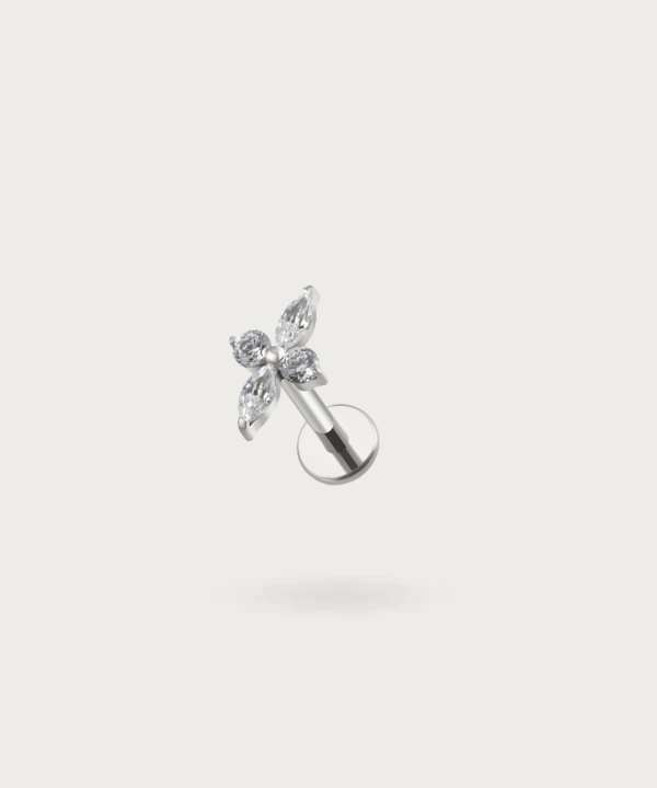 piercing titanio de plata helix