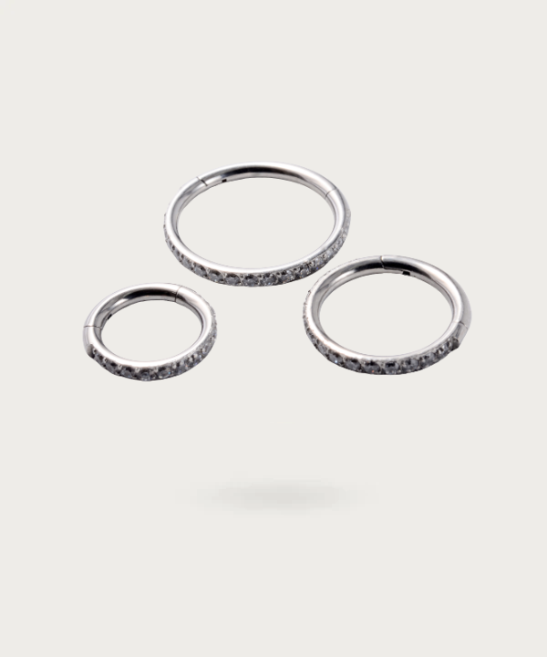 piercing de plata titanio helix