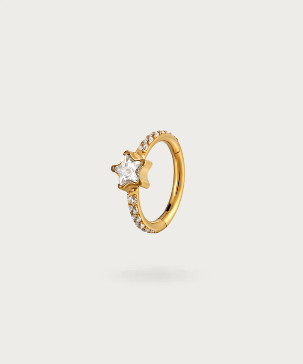 Alma | Piercing Daith Clicker em Titânio