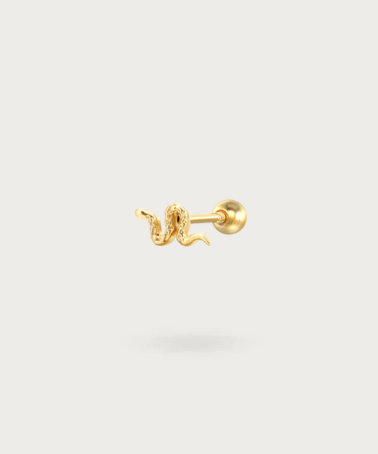 Piercing Serpiente Flat oro