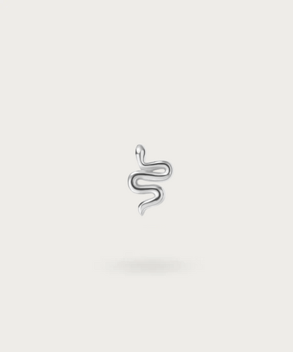 piercing helix serpiente de plata de ley
